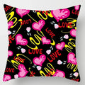 Axyaa Small Floral Geometric Heart Pillowcase