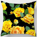 Axyaa Rose Series Yellow Pink Flowers Pillowcase Home Decor