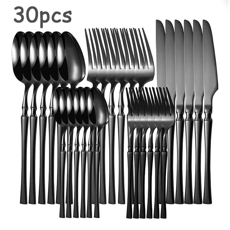 Axyaa Stainless Steel Small Waist Tableware Set - Knife Fork Spoon for Home & Restaurant