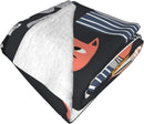 Axyaa Black Cat Flannel Travel Blanket for Adults and Kids
