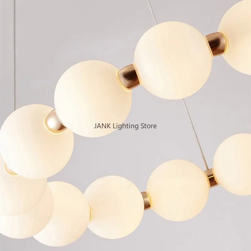 Axyaa Double Layer Nordic Magic Beans Pendant LED Chandelier for Home Improvement