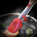 Axyaa Stainless Steel Non-Slip Food Tongs for Cooking and Serving Buffet