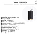 Axyaa LED Up Down Wall Lamp 6W IP65 Aluminum for Home Indoor Outdoor Garden