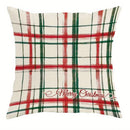 Christmas Elements Patterned Pillow Covers by Axyaa for Sofa, Bedroom, Car - Set of 2