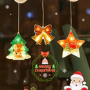 Christmas LED Suction Cup Lamp Decor: Axyaa Creative Curtain Set for Tree Decor