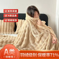 Axyaa Rabbit Fur Blanket: Luxury, Thickened, Office Shawl, Sofa, Small Quilt
