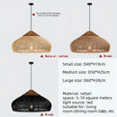 Axyaa Wabi-Sabi Rattan Pendant Light - Hand-Woven E27 Boho Lamp