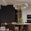 Axyaa Luxury Decorative Circular Pendant Lamp for Living Room and Hotel Decor.