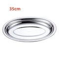 Axyaa Stainless Steel Oval Fish Plate for Dining, Sushi, Snacks, and Desserts