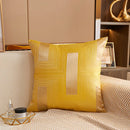 Axyaa Geometric Jacquard Square Cushion Cover 45x45 Polyester Throw Pillowcase