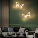 Axyaa Crystal Butterfly Wall Lamp: Luxury Nordic Indoor Lighting for Living Room, Bedroom, and Hallway