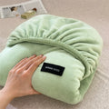 Axyaa Flannel Velvet Fitted Sheet: Cozy & Soft Bedding for Winter