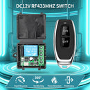 Axyaa 433Mhz Wireless Remote Control Switch Module DC 12V 1CH for Home LED Door Lock