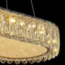 Axyaa Crystal Chandelier, Luxury Living Room Dining Pendant Light, Ceiling Lamp