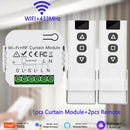 Axyaa Smart Curtain Shutter Module: WiFi & 433MHz Control for Alexa & Google Home