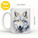 King Forest Wolf Mug - Axyaa Wolf Lover Birthday Gift Mug