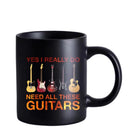 Axyaa Music Lover's Black Ceramic Coffee Mug - Perfect Boy Birthday Gift
