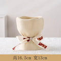 Axyaa Floral Bouquet Ceramic Vase for Hydroponic Flower Arrangement