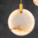 Axyaa Modern Marble LED Chandeliers for Living Room Stairs and Luxury Round Chandeliers