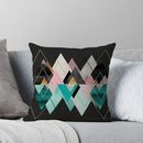 Gray Geometric Style Pillow Cover for Home Decor - Axyaa