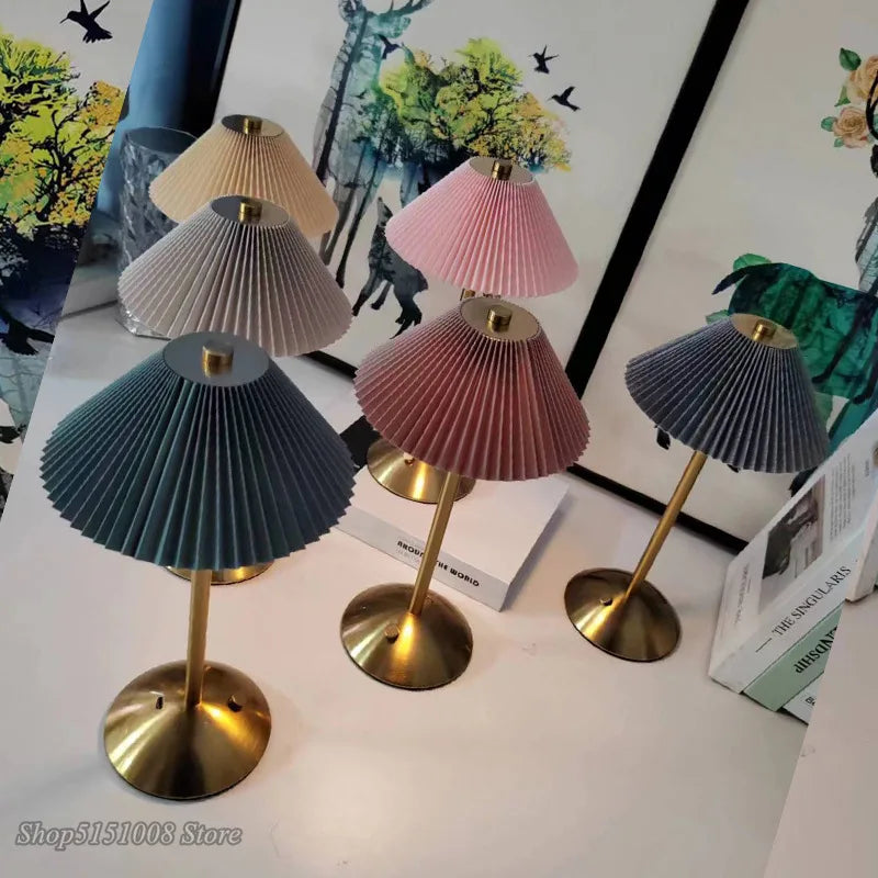 Dimmable LED Mushroom Table Lamp for Coffee Restaurant Bedroom by Axyaa