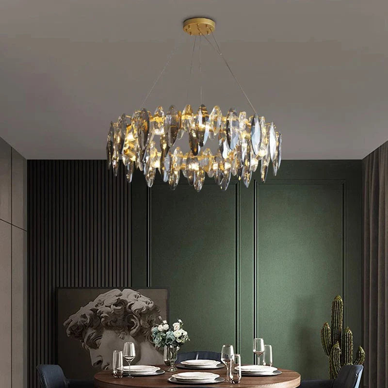 Axyaa Modern LED Pendant Chandeliers for Living and Dining Room Lighting