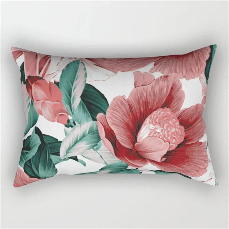 Pink Flower Polyester Pillowcase - Romantic Girl Room Aesthetic Decor