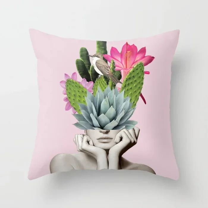 Rose Flora Pattern Pillow Case by Axyaa - Decorative Cushion Covers