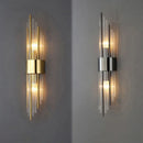 Axyaa Gold LED Wall Lamp: Luxury Indoor Lighting Sconce for Home Decor & Designer Spaces
