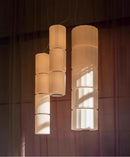 Nordic Glass Pendant Light by Axyaa - Smoke White Glass - LED Desk Lamp