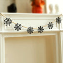 Axyaa Halloween Spiderweb Wood Bead Garland Wall Hanging for Home & Party Decor
