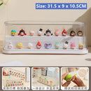 Axyaa Acrylic Dolls Display Box for Small Action Figures - Dustproof Stand Cabinet