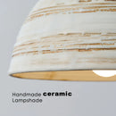 Axyaa Nordic Wood Chandelier Pendant Light Home Decor Modern Ceramic Lamp