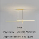 Axyaa 2025 Black Gold LED Dining Chandelier for Kitchen Minimalist Home Decor Lighting
