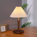 Axyaa Nordic Wood Table Lamp: Retro Japanese Style for Bedroom, Living Room, Hall