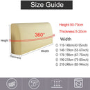 Axyaa Dustproof Bed Cover, Soft Touch, Headboard and Back Protection, Elastic, Fashionable