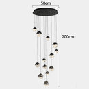 Axyaa Modern LED Staircase Chandeliers for Living Room Lighting