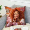 Axyaa Ice Spice Pillowcase 40x40cm Cushion Cover for Sofa, Anime Body Pillow Cover