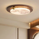Axyaa Retro Walnut LED Ceiling Light - Nordic Style Home Decor