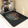 Axyaa Pumpkin Pattern Table Mats & Cup Stand: Halloween Style Dining Accessories
