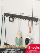 Axyaa Space Aluminum Kitchen Bathroom Hooks Storage Rack - Wall Hanging Household Accessories