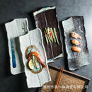 Axyaa Large Ceramic Plates & Sushi BBQ Ribs Flat Plates – Creative Rectangular Design