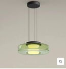 Nordic Stained Glass Chandelier by Axyaa - Elegant Art Lamp for Living Room and Bar