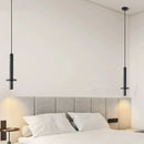 Axya Yellow Black Stone LED Pendant Chandelier - Modern Nordic Bedroom Ceiling Light