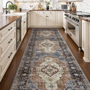 Bohemian Style Runner Rug by Axyaa - Retro Chic Carpet for Bedroom and Corridors
