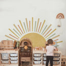Axyaa Boho Sun Kids Wall Stickers - Nursery Decor for Children's Bedroom