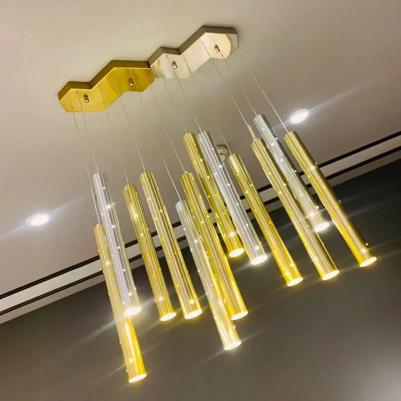 Luxury LED Chandelier by Axyaa: Elegant Lighting for Home, Hotel, or Restaurant