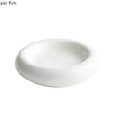 Axyaa Ceramic Dinner Plate Set | Round Soup Dessert Sushi Tableware | Creative Insulation Plate