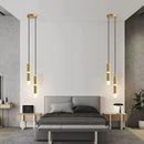 Axyaa Modern LED Tube Chandelier for Bedroom and Living Room