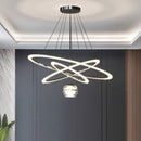 Axyaa Staircase Chandeliers LED Pendant Light for Modern Living Room Decor